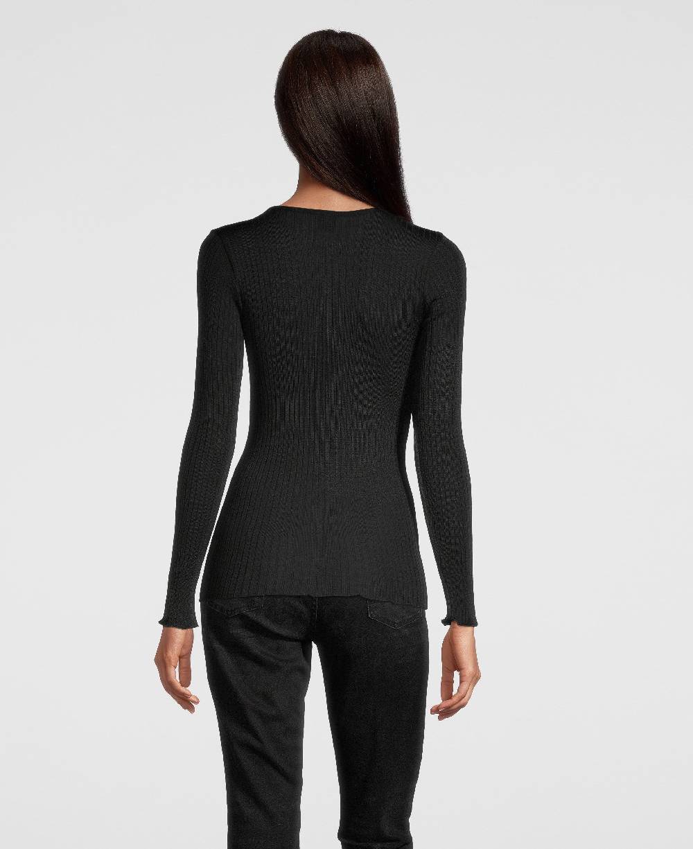 Oscalito Camicia a maniche lunghe con scollo a V ricamato 6440 Convenienza