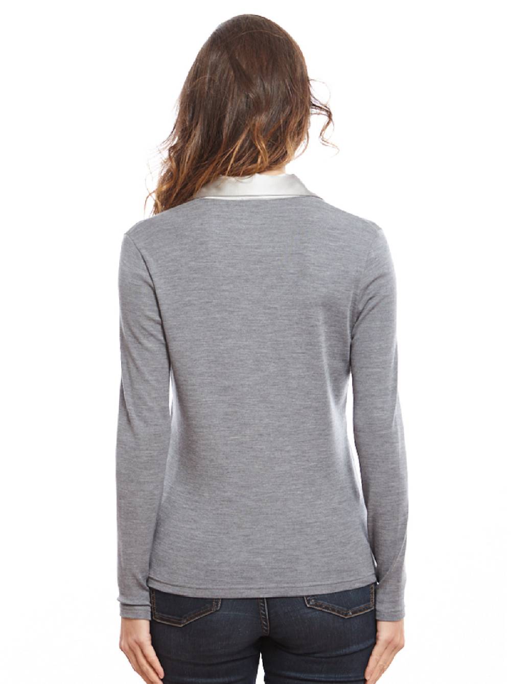Oscalito Polo manica lunga donna piatta 6352 Presa
