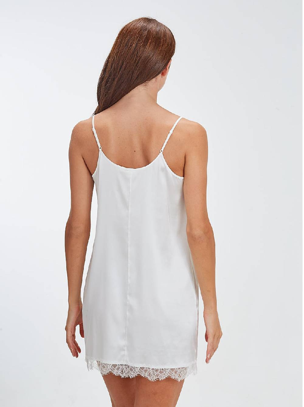 Oscalito Babydoll in seta elasticizzata con pizzo chantilly 10336 Comprare a buon mercato