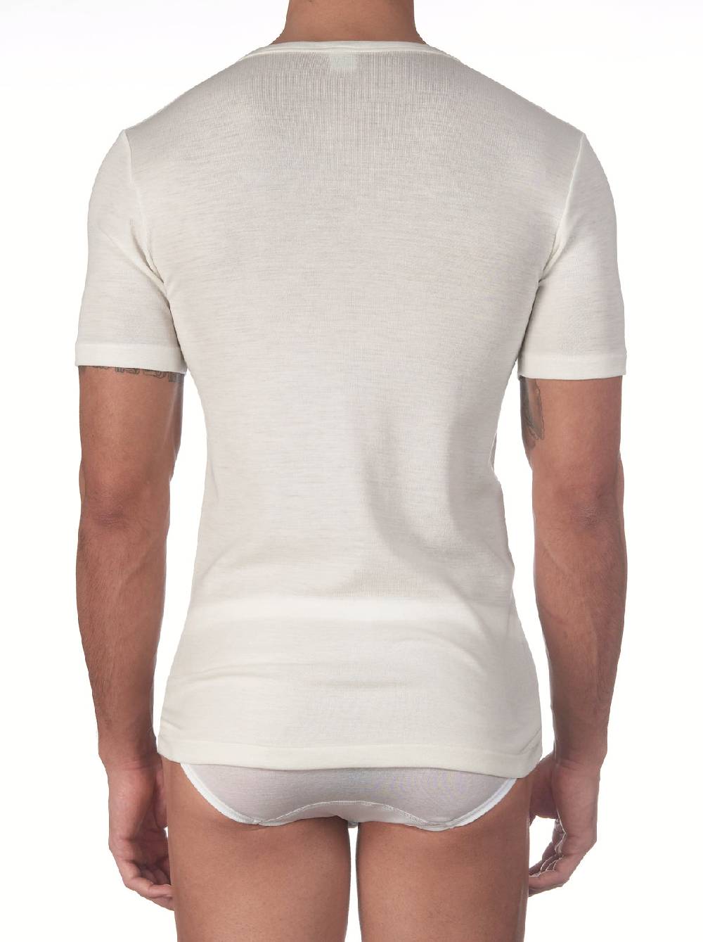 Oscalito T-shirt con scollo a V in lana merino 636 Vendita calda
