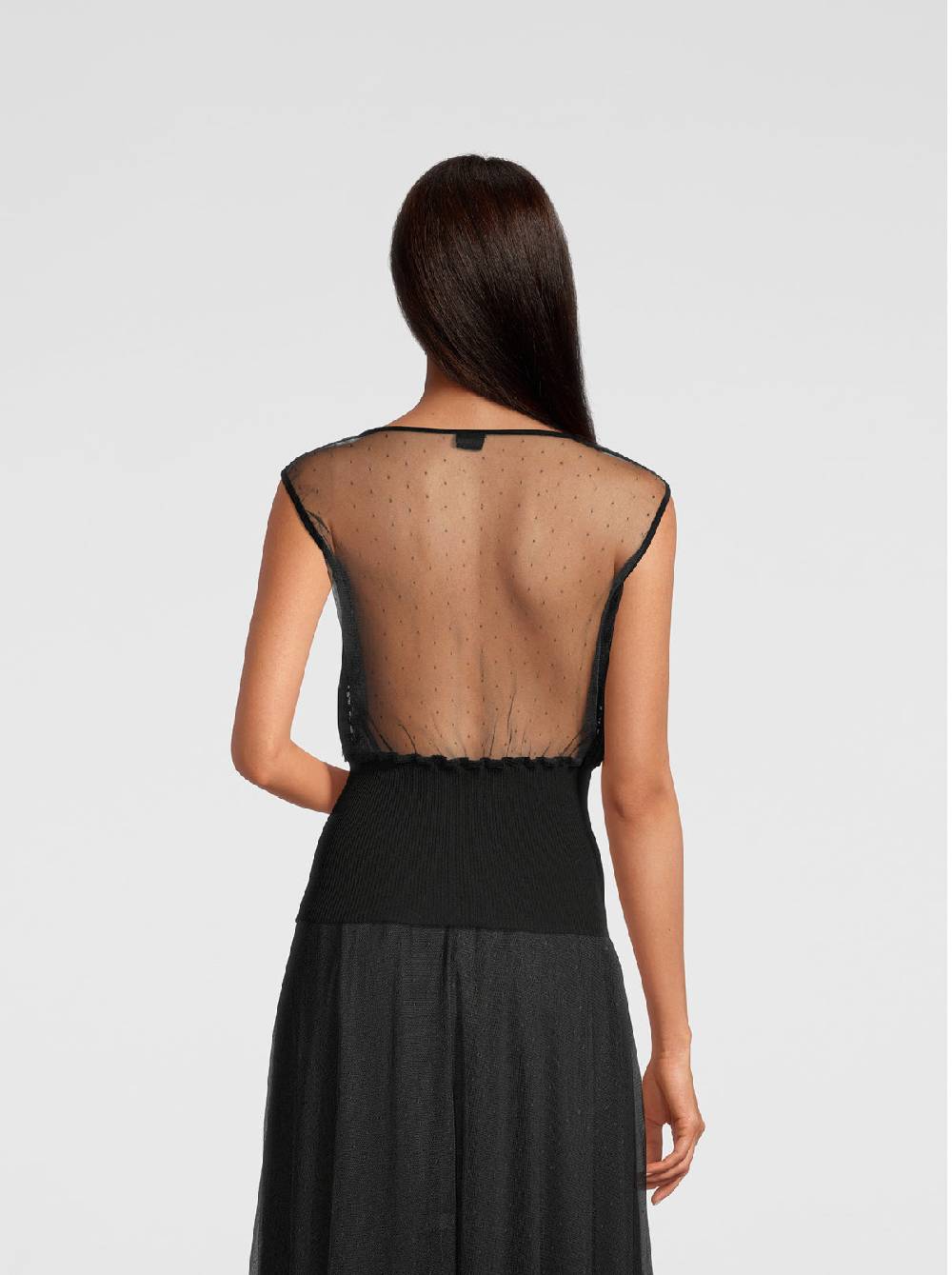 Oscalito Camicia smanicata Romance in plumetis 6536 Esporta salva