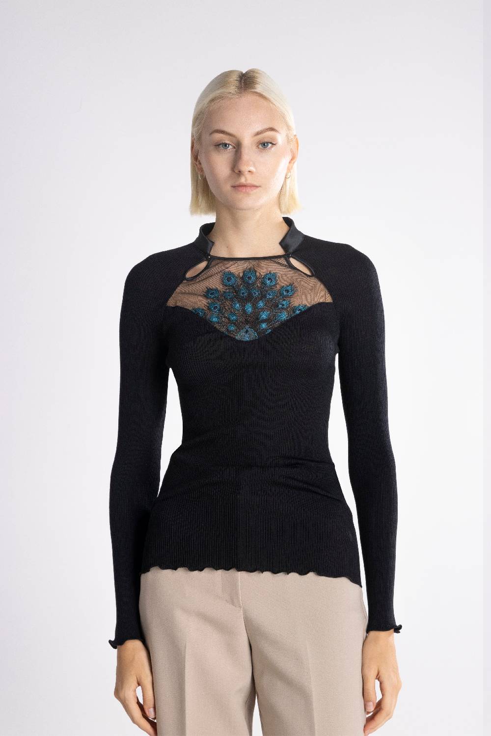 Oscalito Maglia a maniche lunghe Donna70% Lana , 30% Seta 6871 Italia