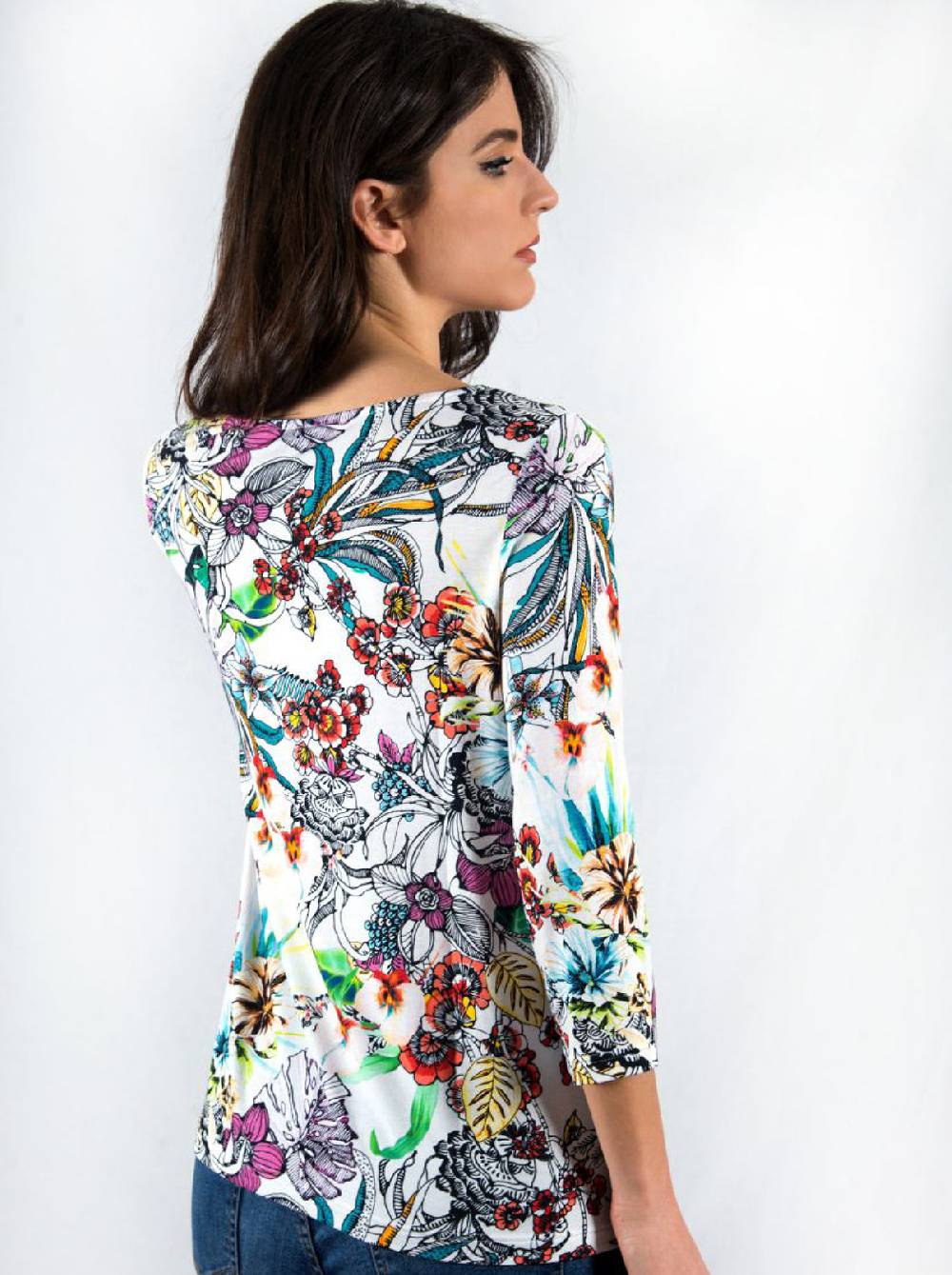Oscalito Maglia maniche lunghe fantasia Modal 1324 Prezzo Ridotto