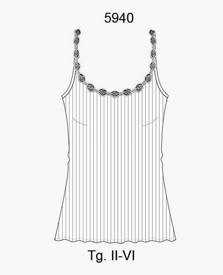 Oscalito Top Spaghetti Donna Lana E Seta 5940 Nuova