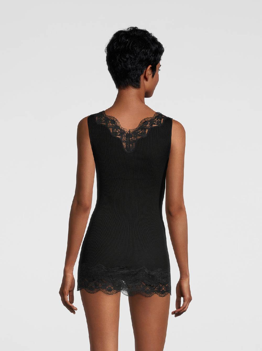 Oscalito Filoscozia Babydoll Canotta con Pizzo Leavers 7006 Offerta Anniversario