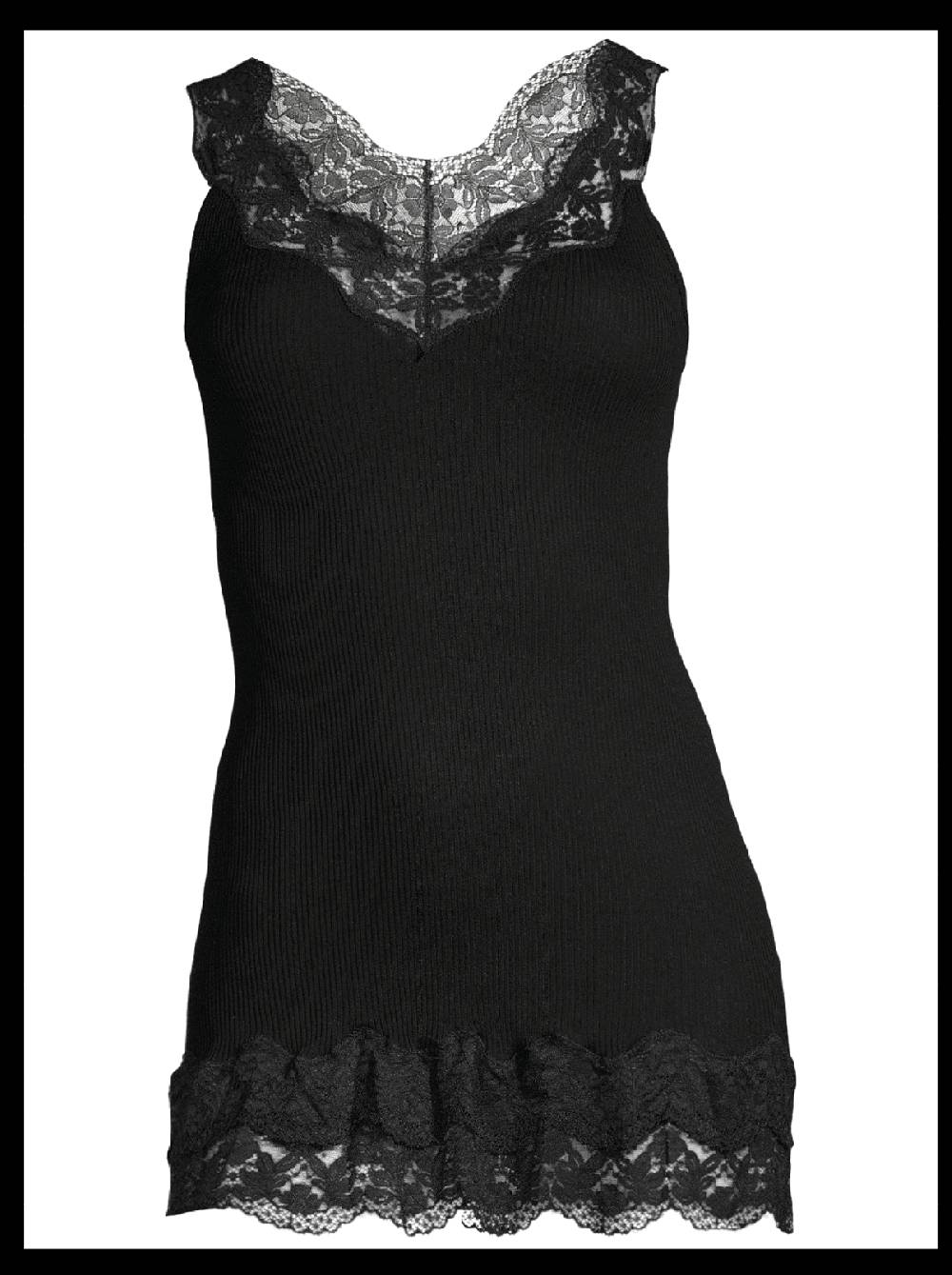 Oscalito Filoscozia Babydoll Canotta con Pizzo Leavers 7006 Offerta Anniversario