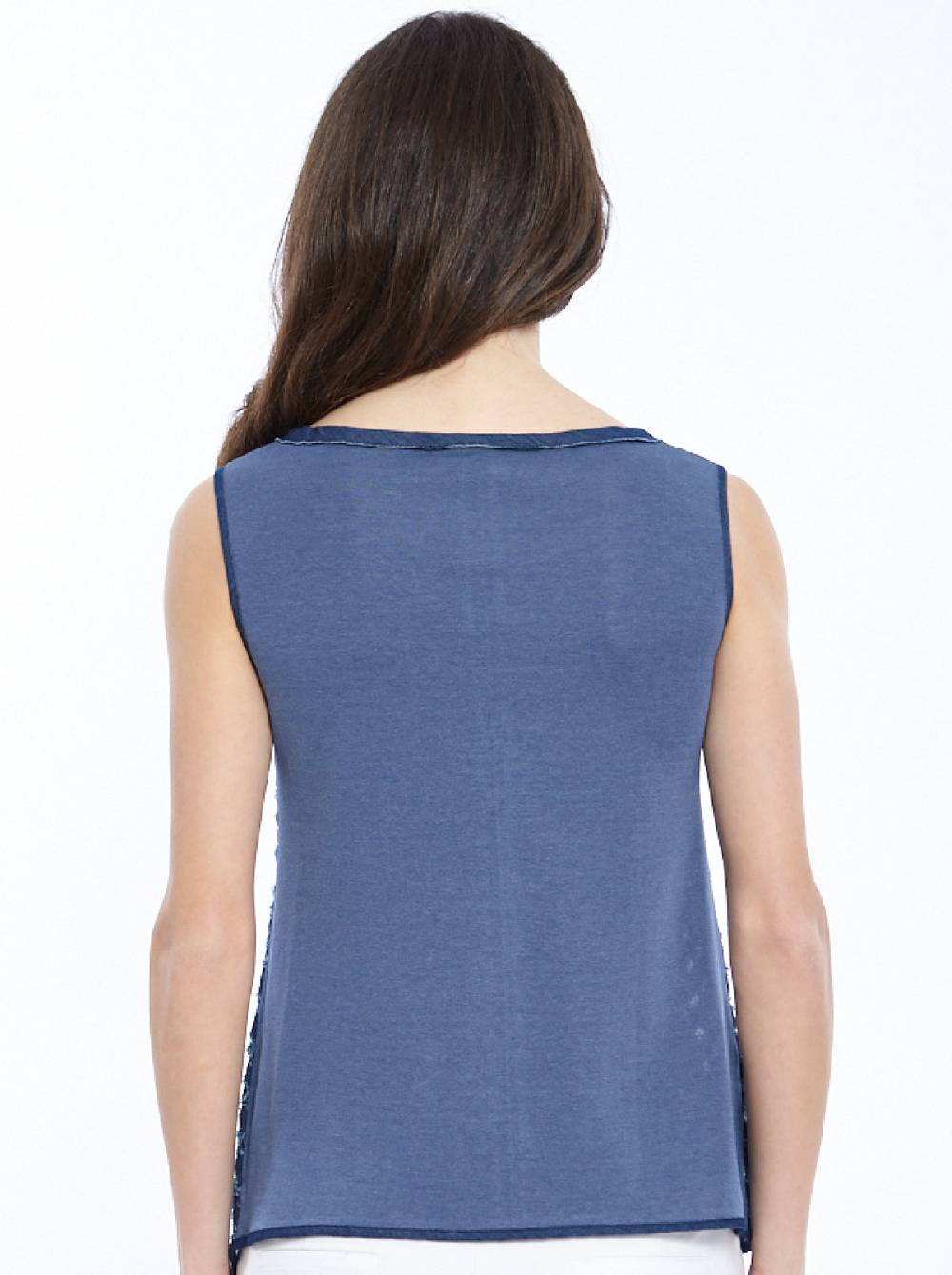 Oscalito Canotta Filoscozia® con denim laserato 4602 Nuovi prodotti