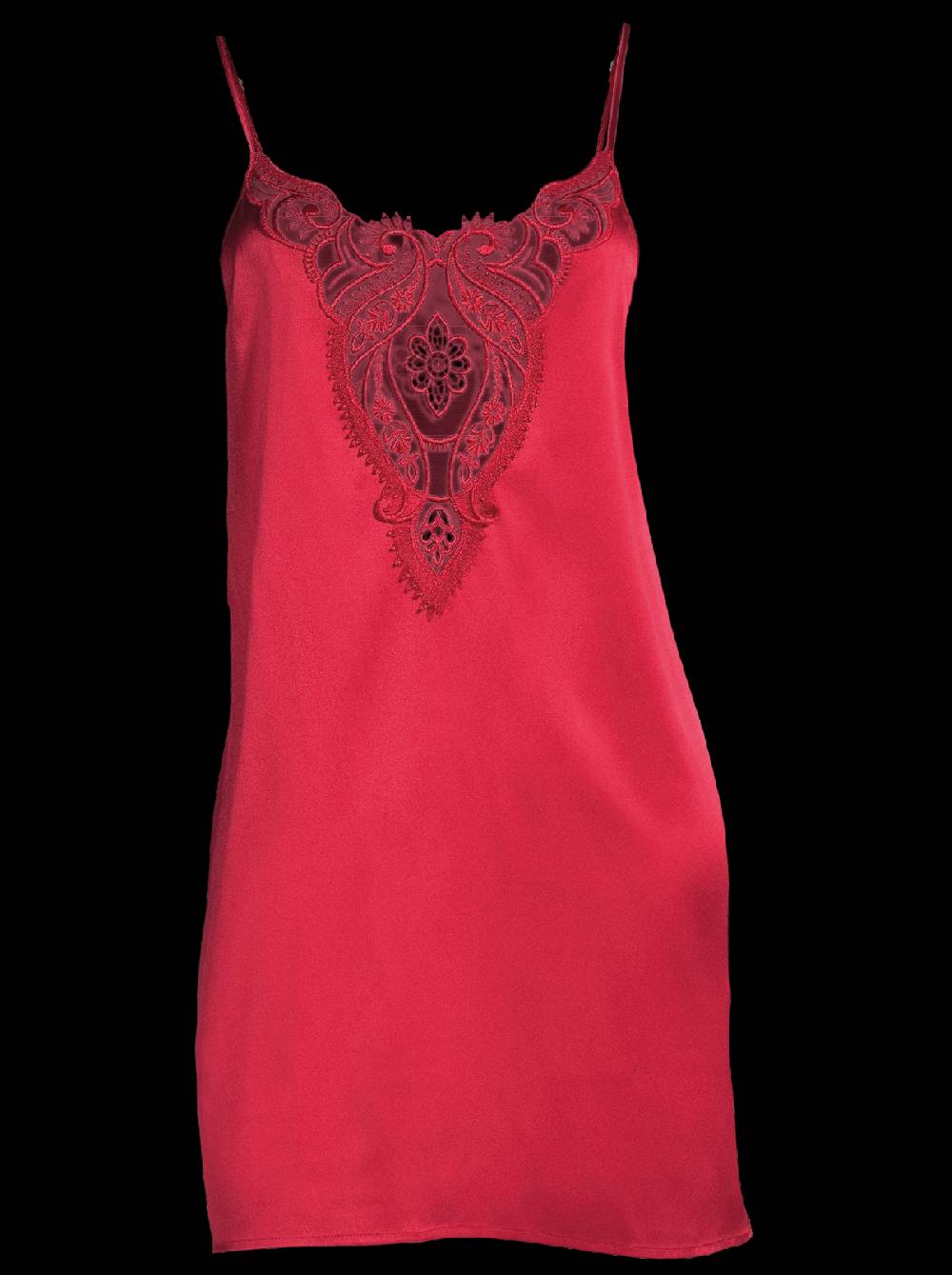 Oscalito Abito sottoveste in raso di seta stretch con macramè 10340 Sostegno trimestrale