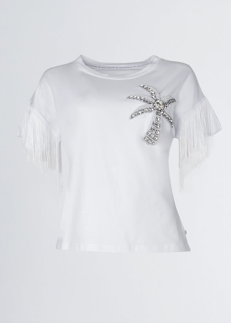 Paola T. T-shirt in cotone stretch Online Outlet