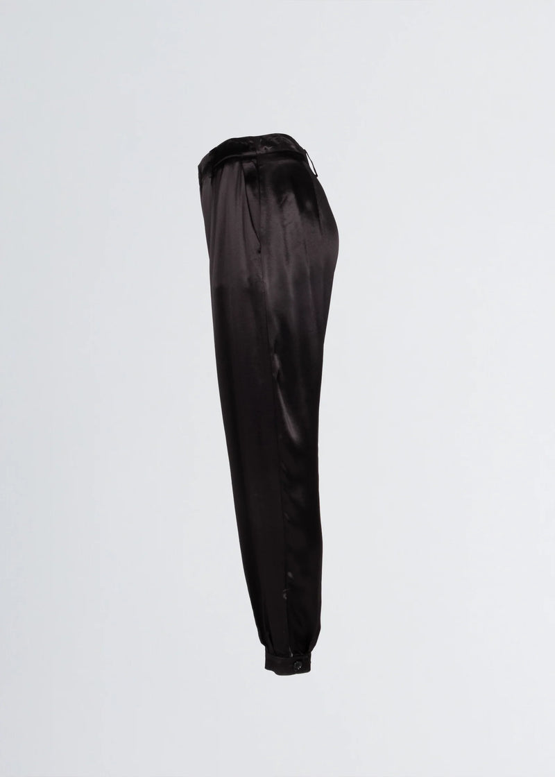 Paola T. Pantalone jogger in raso di viscosa Bestseller