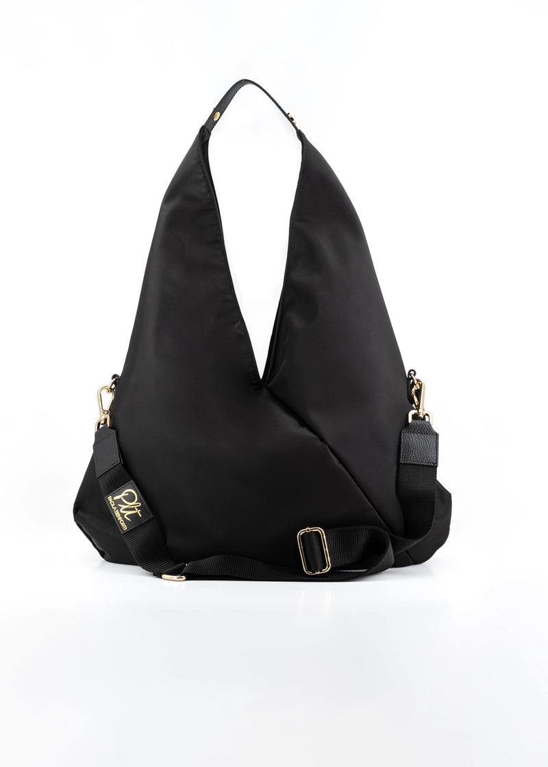 Paola T. Sacca hobo in nylon con dettagli oro I Più Venduti