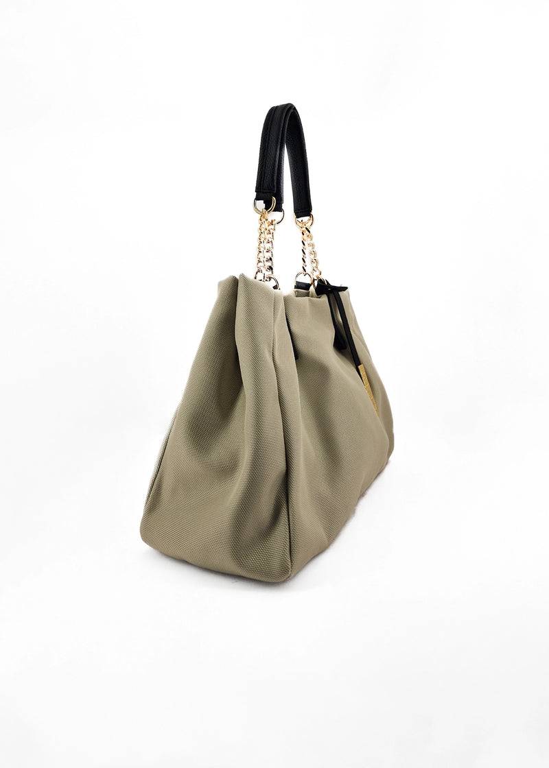Paola T. Shopper in cordura con dettagli oro Negozio online di fabbrica