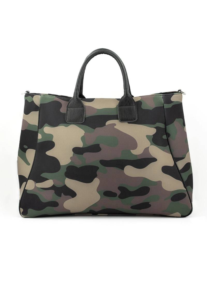 Paola T. Shopper in neoprene camouflage Offerta speciale