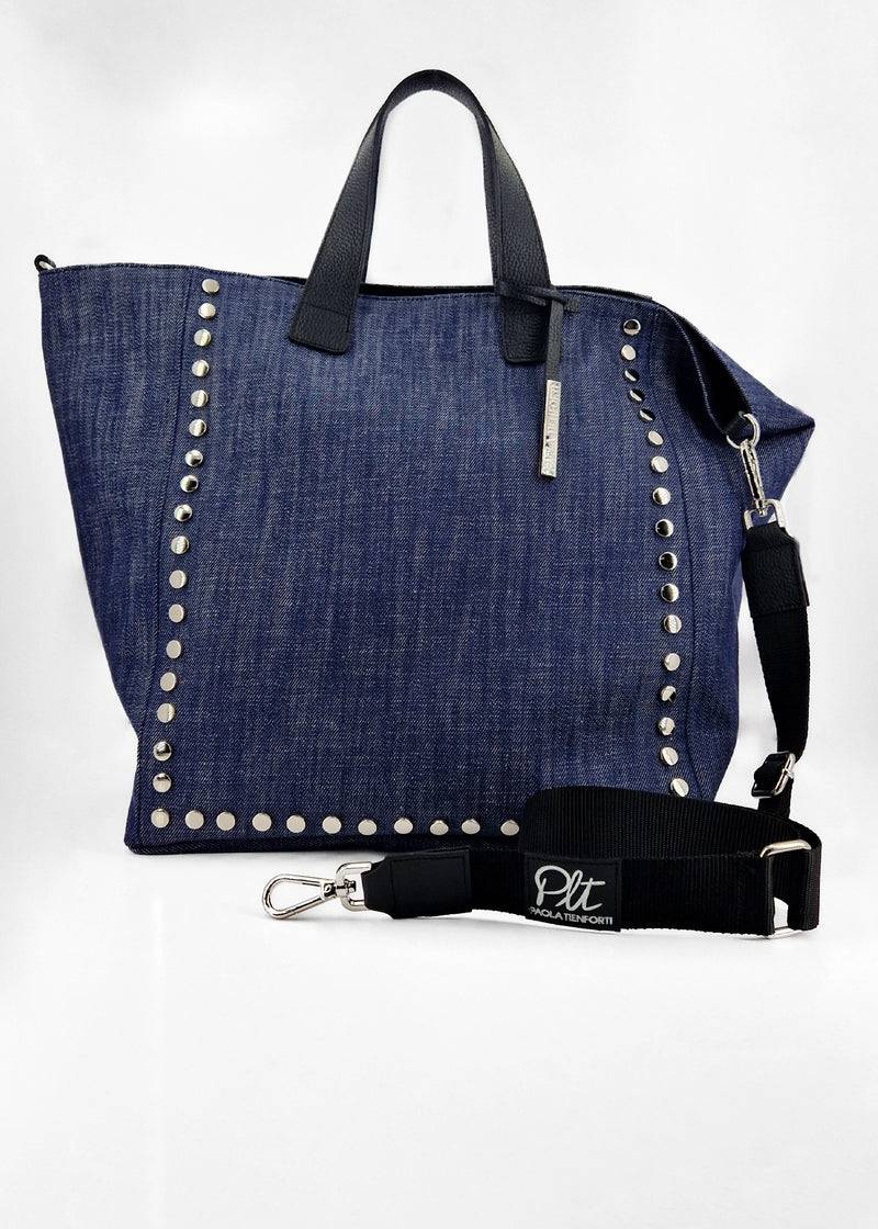 Paola T. Shopper con rivetti e pendente argento Flash Sale
