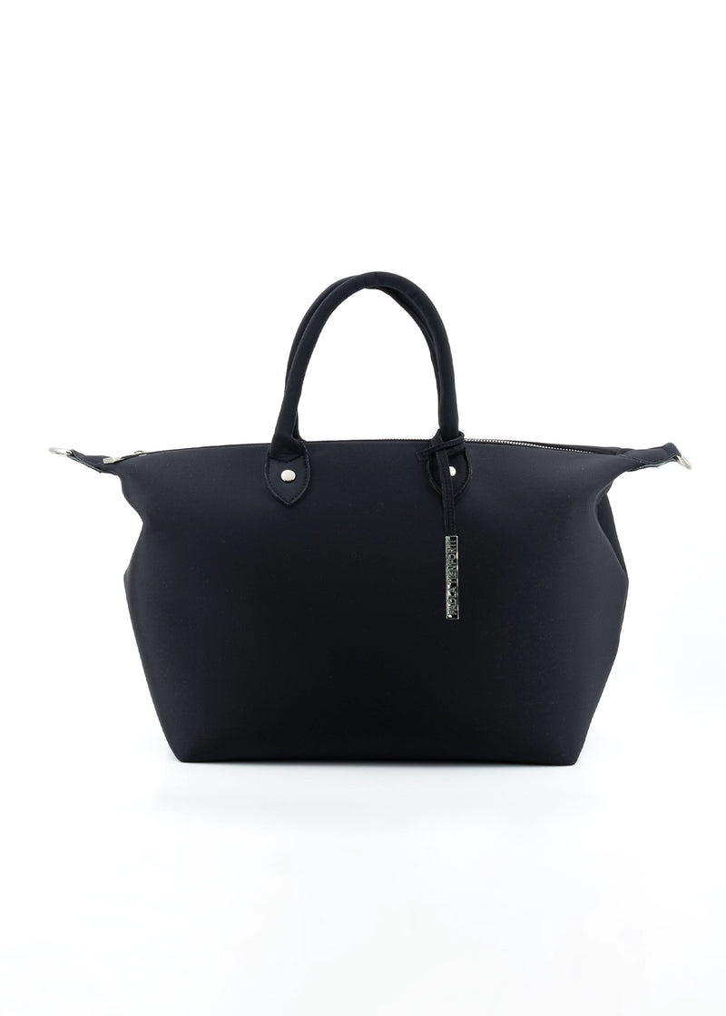 Paola T. Bauletto medium in neoprene con dettagli argento Offerta per la Festa della Mamma