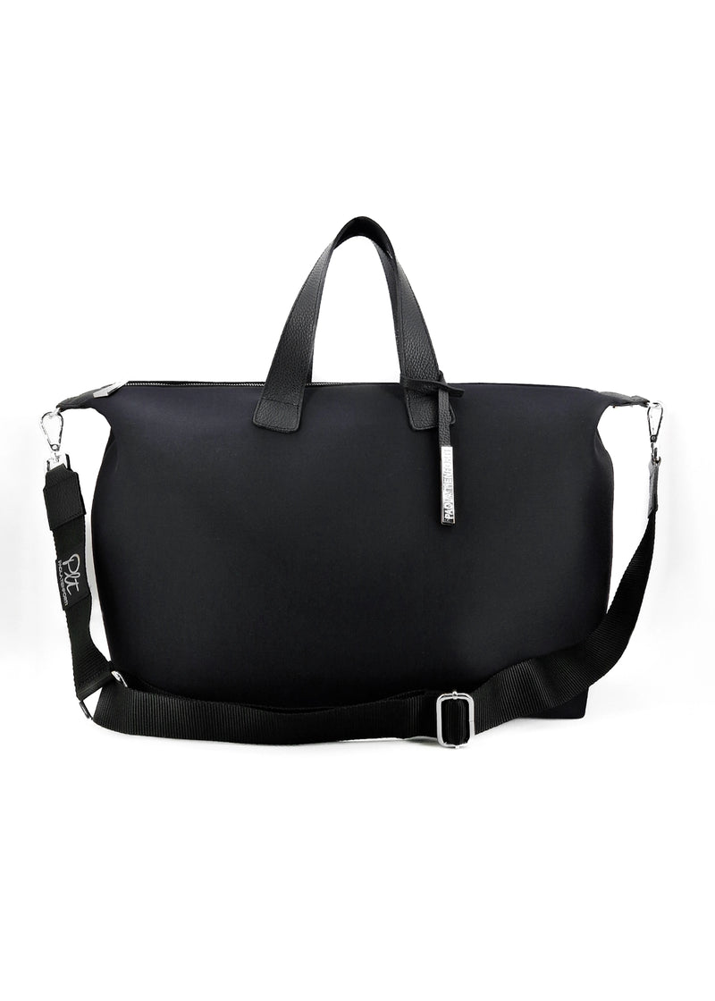 Paola T. Bauletto medium in neoprene con dettagli argento Latest fashion