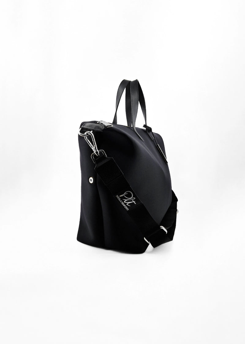 Paola T. Bauletto medium in neoprene con dettagli argento Latest fashion