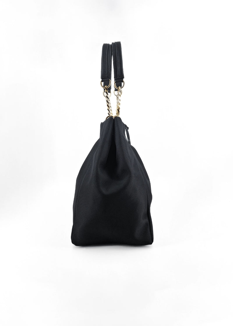Paola T. Shopper in cordura con dettagli oro Offerte stagionali