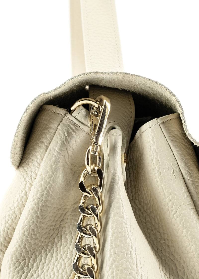Paola T. Shopper medium in pelle morbida con dettagli oro Offerte giornaliere