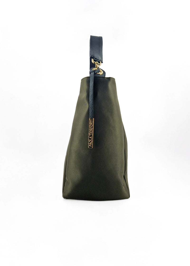 Paola T. Sacca in nylon con dettagli oro Offerte speciali