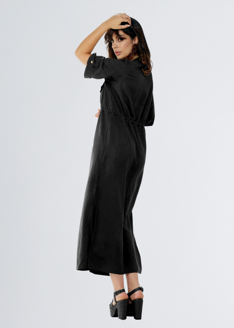 Paola T. Abito chemisier con coulisse Fino al 50% di sconto
