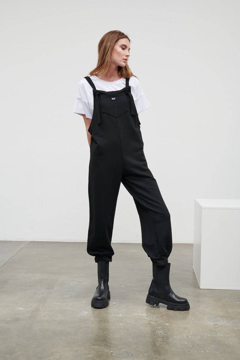 Paola T. Salopette in cotone stretch Fino al 60% di sconto