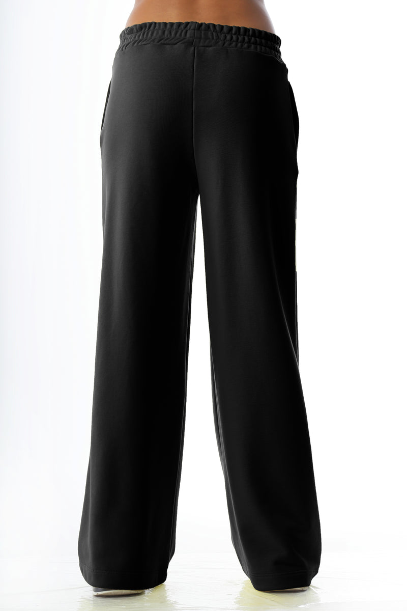 Paola T. Pantalone palazzo in cotone stretch Enormi sconti
