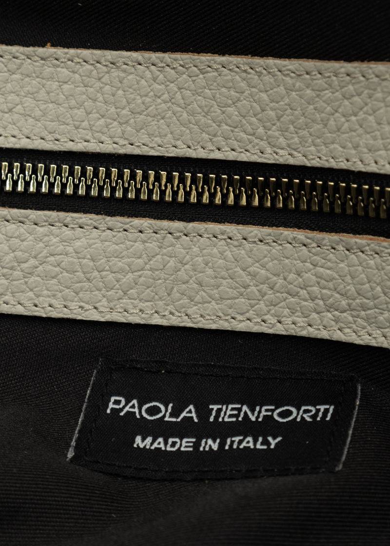 Paola T. Shopper large in pelle morbida con dettagli oro Esporta salva