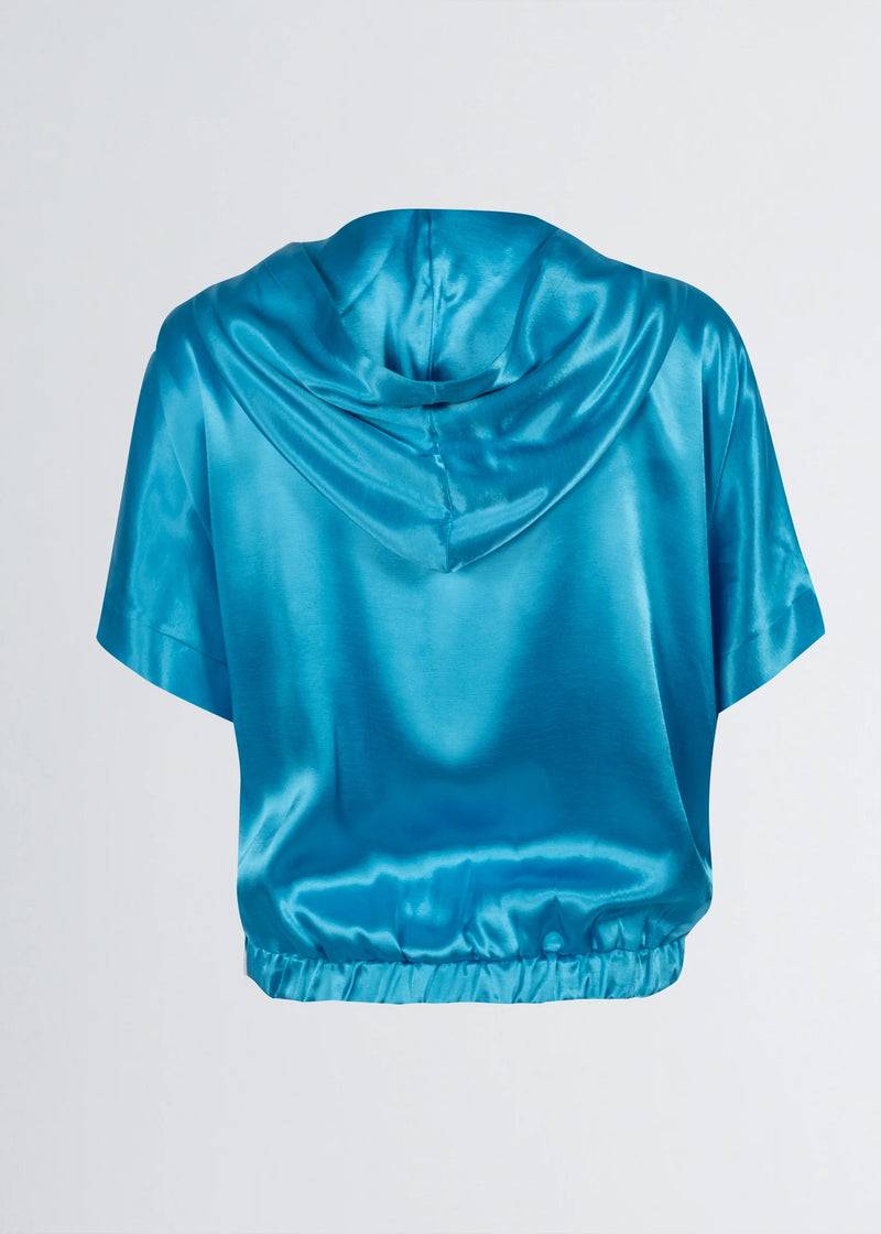 Paola T. Bomber in raso di viscosa Duty-free