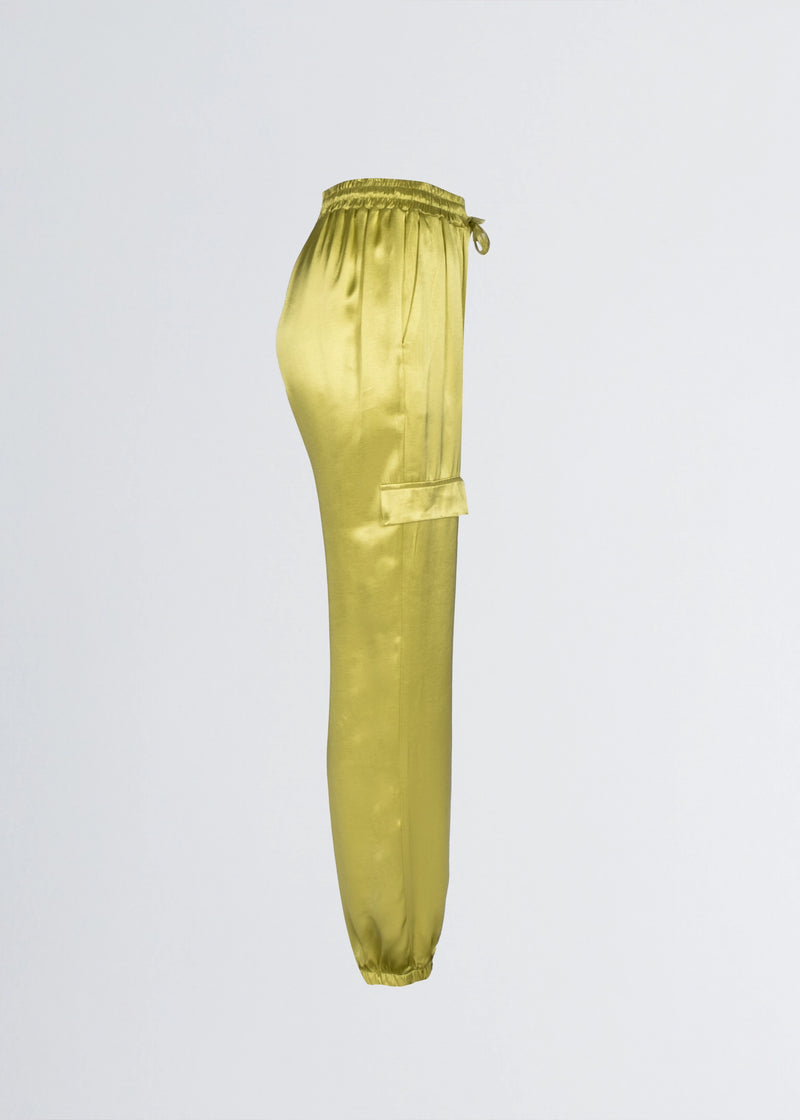 Paola T. Pantalone cargo in raso di viscosa Hotsell