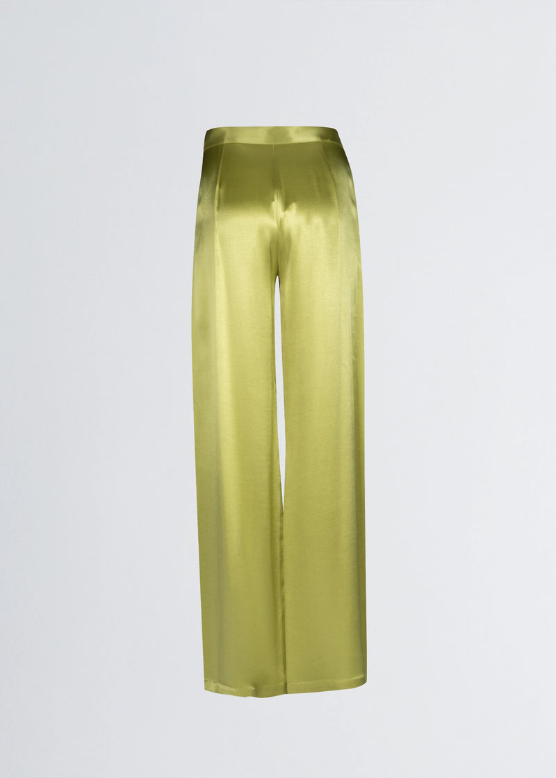 Paola T. Pantalone palazzo in raso di viscosa Vendita Calda