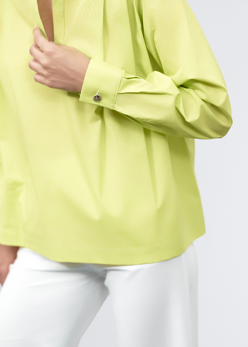 Paola T. Blusa in cotone stretch Saldi Di Fabbrica