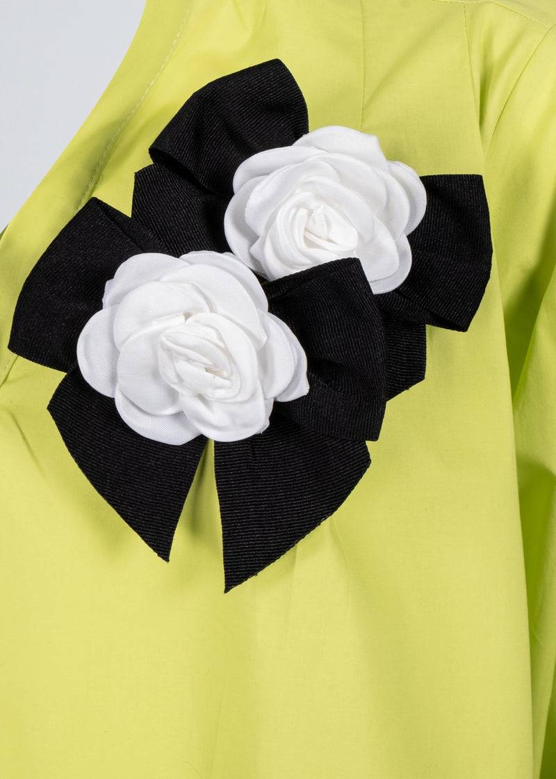 Paola T. Blusa in cotone stretch Saldi Di Fabbrica
