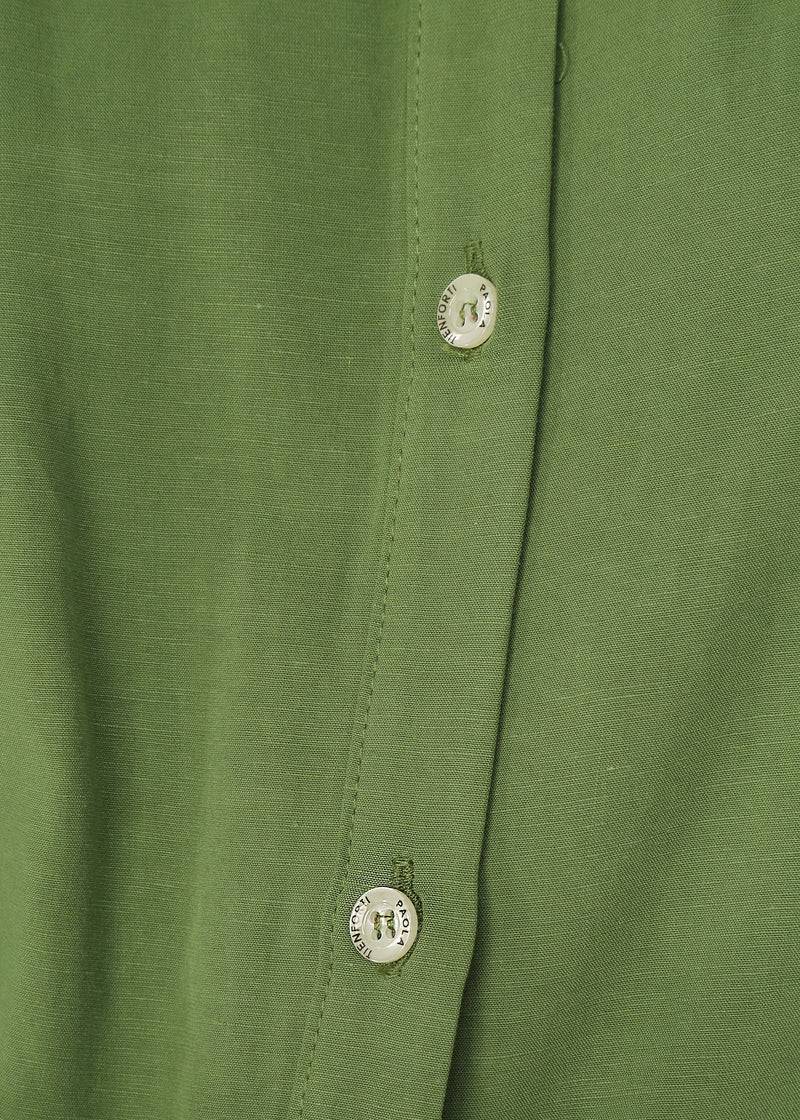 Paola T. Camicia in lino e viscosa Latest stili