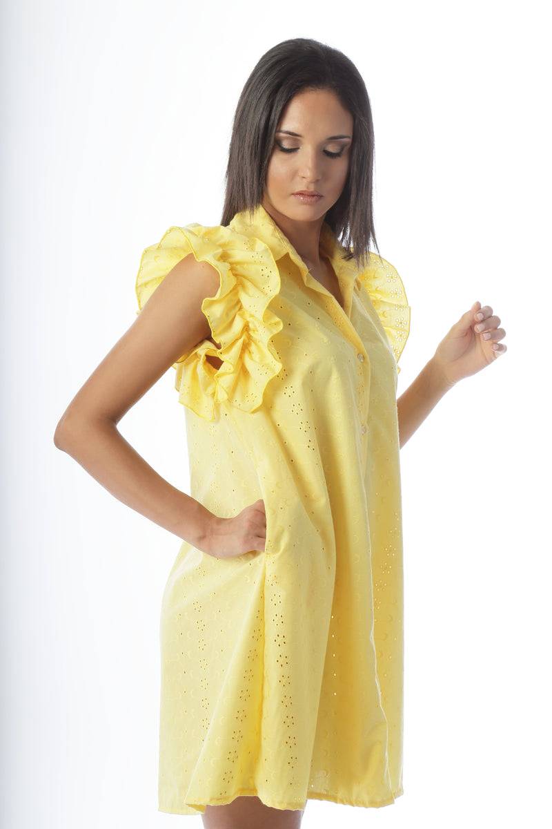 Paola T. Abito camicia in pizzo sangallo Fino al 60% di sconto