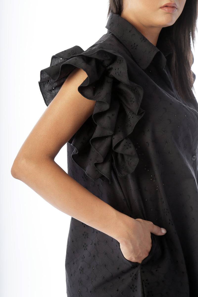 Paola T. Abito camicia in pizzo sangallo Fino al 65% di sconto