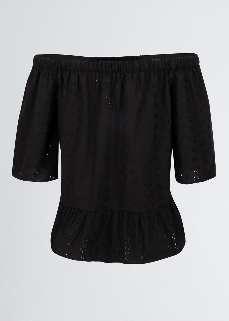 Paola T. Blusa in cotone sangallo Only for today