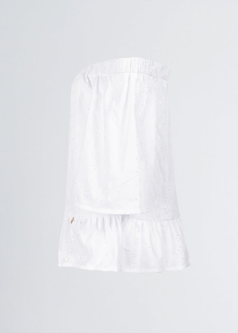 Paola T. Blusa in cotone sangallo Sostegno trimestrale