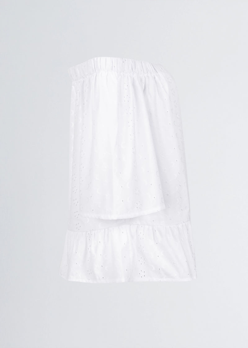 Paola T. Blusa in cotone sangallo Sostegno trimestrale