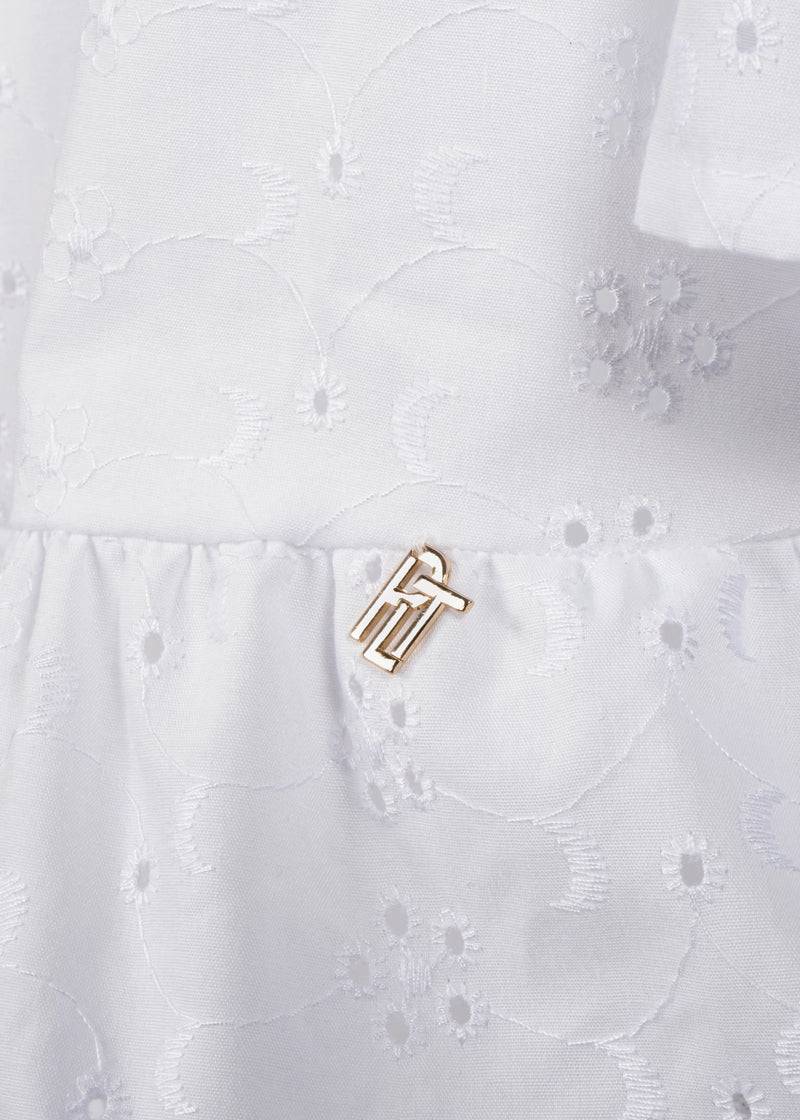 Paola T. Blusa in cotone sangallo Sostegno trimestrale