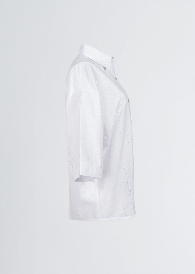 Paola T. Camicia In cotone sangallo Discount Store per i nuovi prodotti