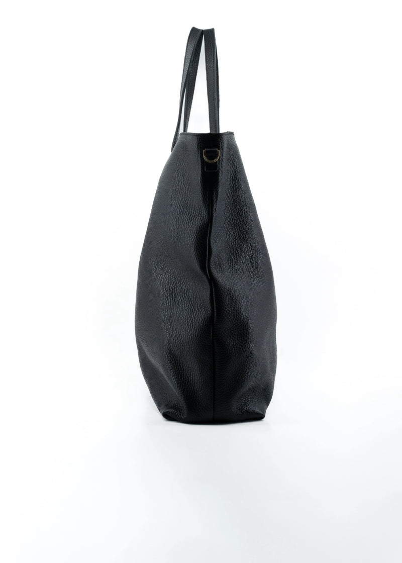 Paola T. Shopper large in pelle morbida con dettagli argento Qualità