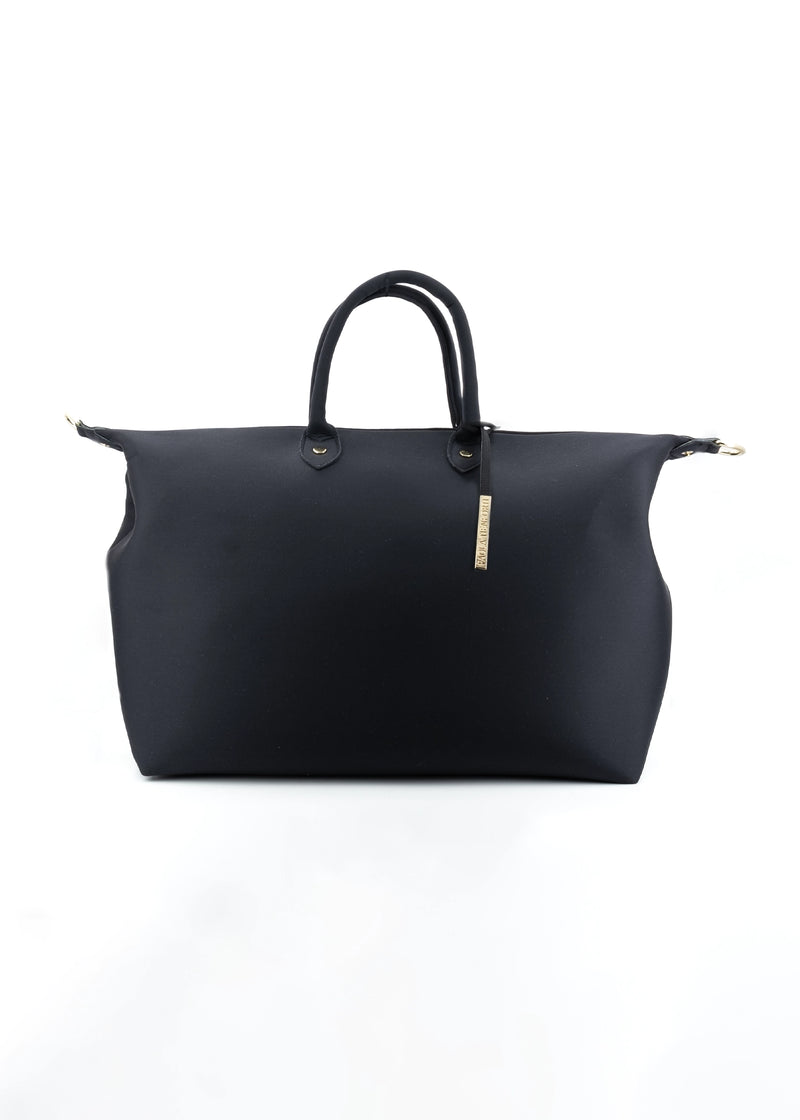 Paola T. Bauletto large in neoprene con dettagli oro Promozione