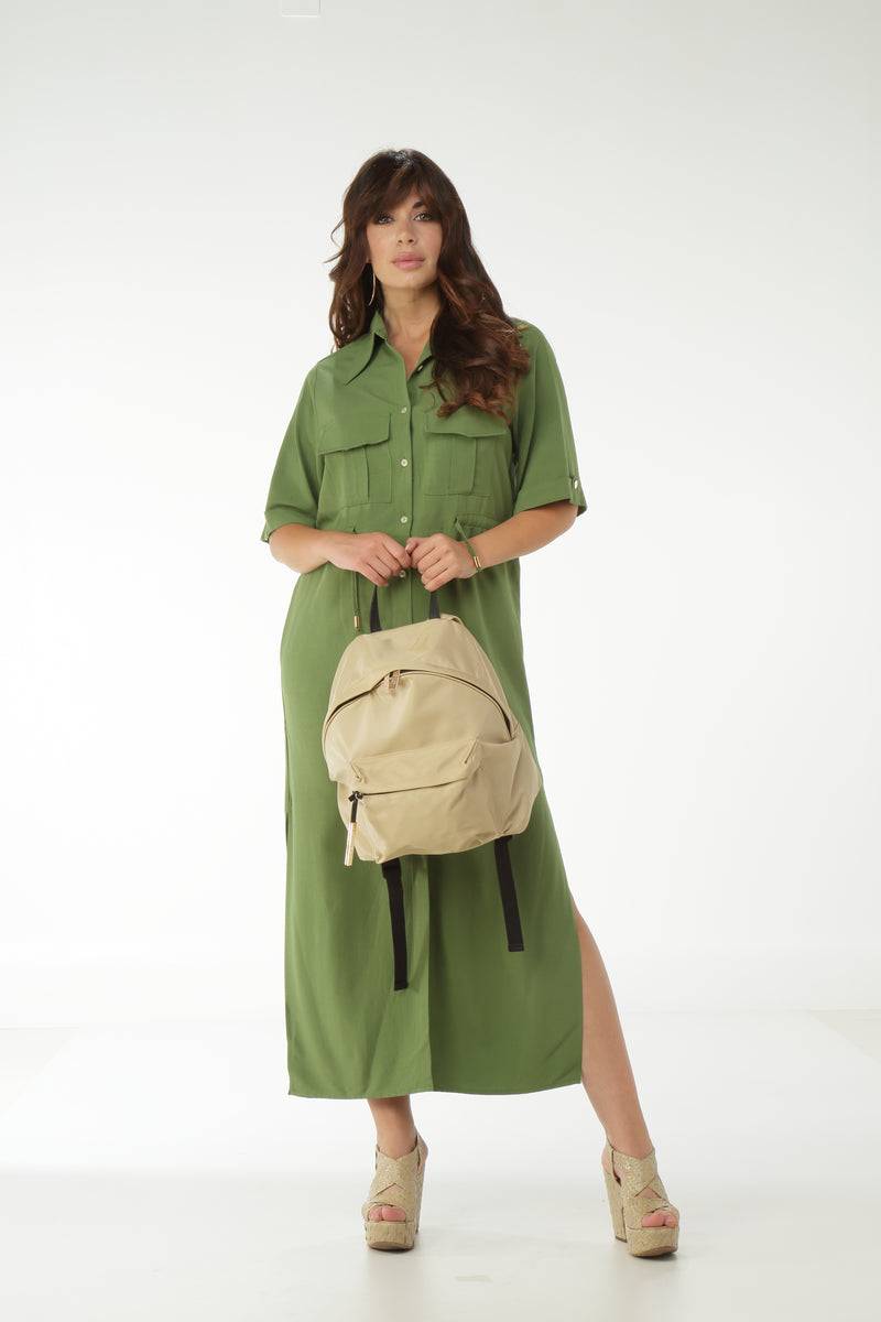 Paola T. Zaino in nylon tecnico con rifiniture oro Shopping Online