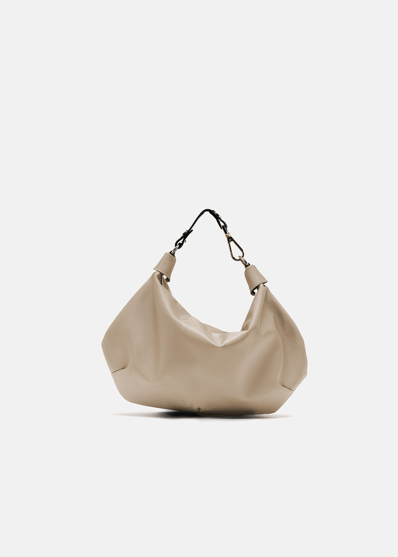Paola T. Borsa a sacca in nylon con dettagli oro Novità