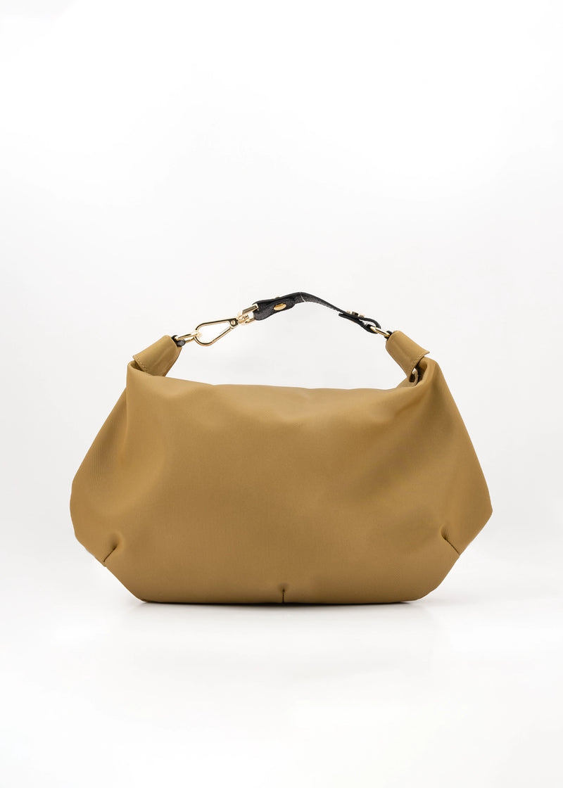Paola T. Borsa a sacca in nylon con dettagli oro Sconto