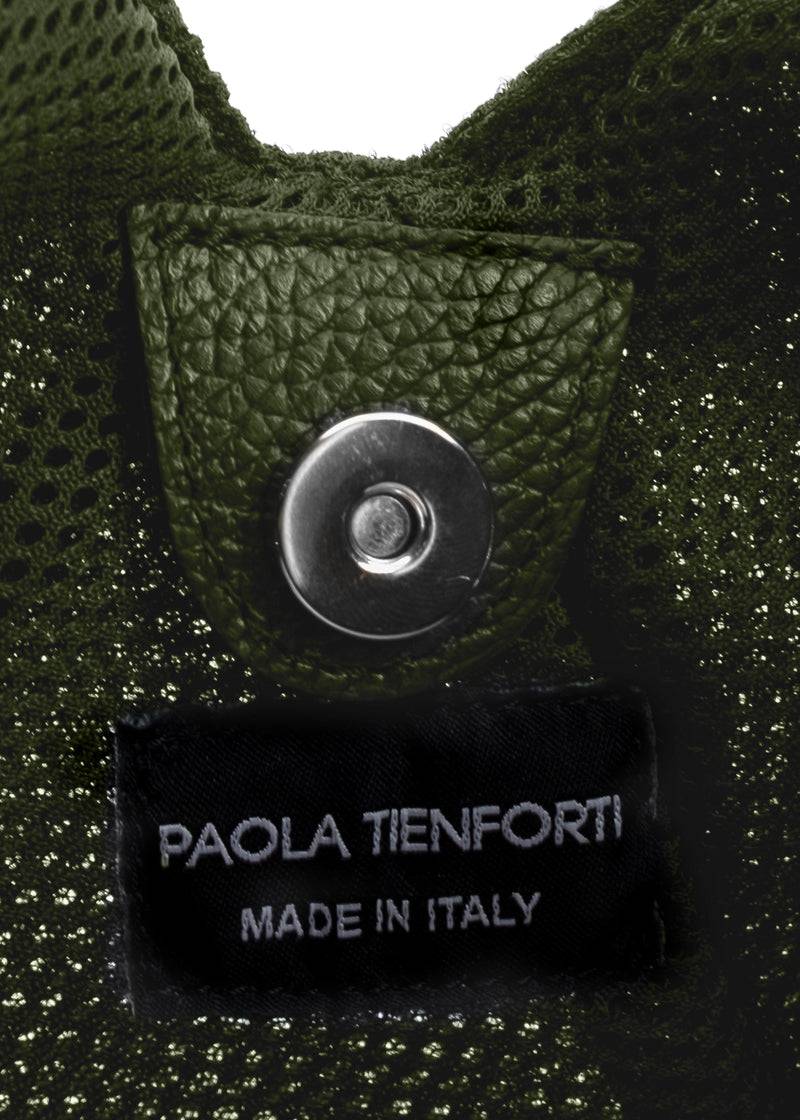 Paola T. Sacca hobo in traforato con dettagli argento In Vendita