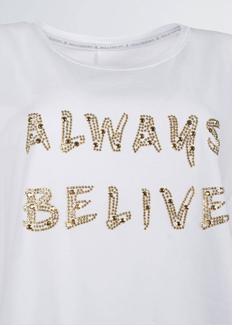 Paola T. T-shirt in cotone stretch Super sconto