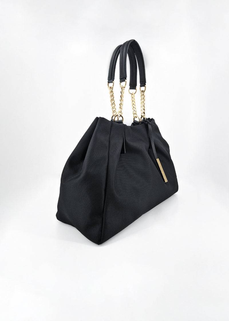 Paola T. Shopper in cordura con dettagli oro Cyber Monday
