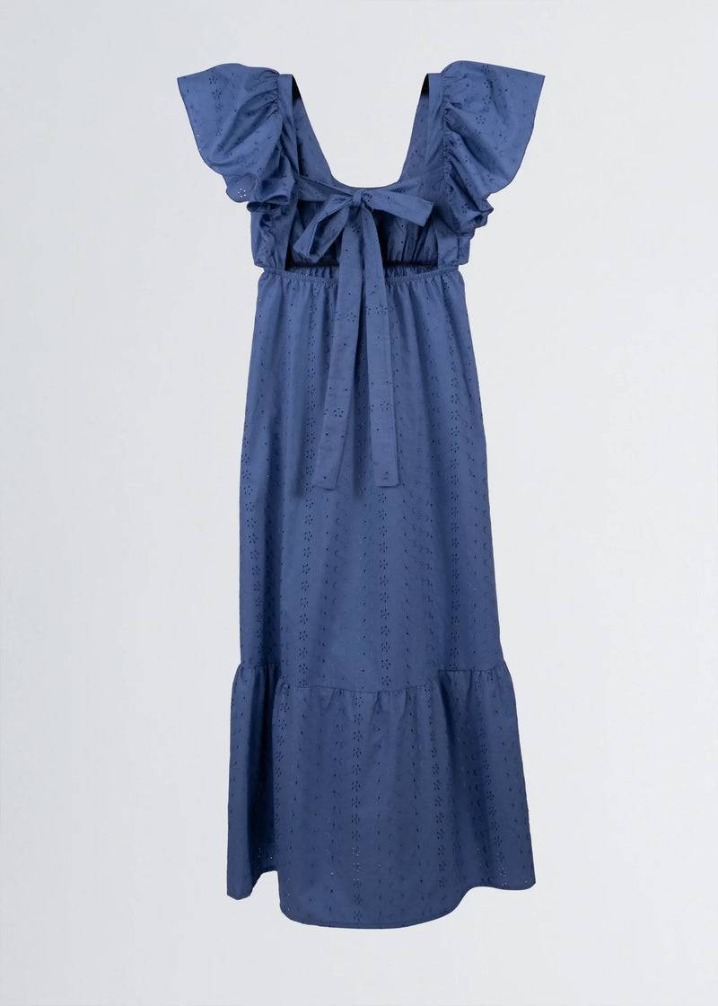 Paola T. Abito lungo in cotone sangallo Fino al 55% di sconto